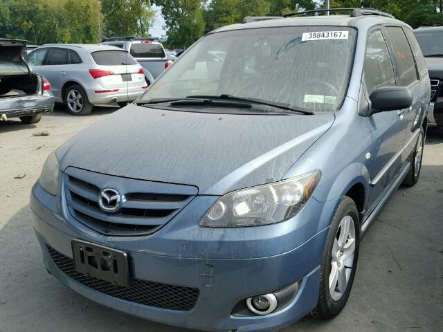 JM3LW28J450543371 - 2005 MAZDA MPV WAGON BLUE photo 2