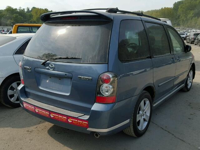 JM3LW28J450543371 - 2005 MAZDA MPV WAGON BLUE photo 4