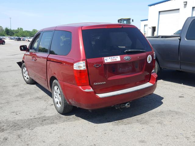 KNDMB233166051803 - 2006 KIA SEDONA EX RED photo 3