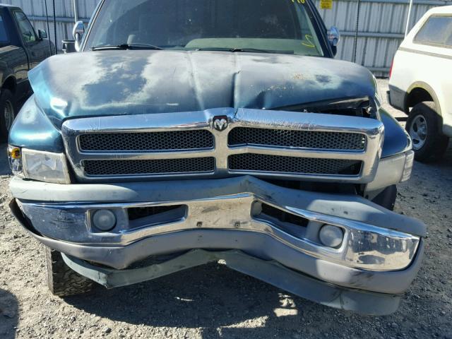 3B7HF13Z8VM595539 - 1997 DODGE RAM 1500 GREEN photo 7