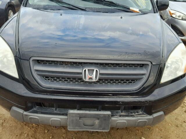 5FNYF18585B010212 - 2005 HONDA PILOT BLACK photo 9