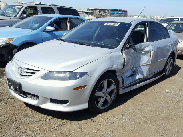 1YVHP84C355M68567 - 2005 MAZDA 6 I SILVER photo 2