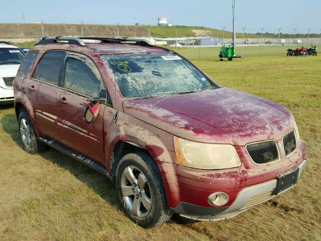 2CKDL63F466205454 - 2006 PONTIAC TORRENT RED photo 1