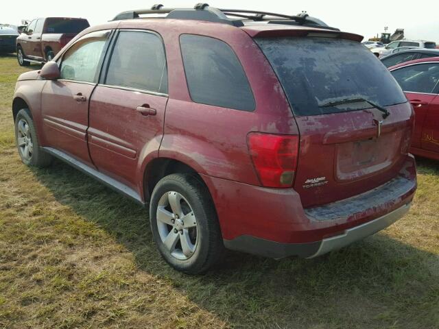 2CKDL63F466205454 - 2006 PONTIAC TORRENT RED photo 3