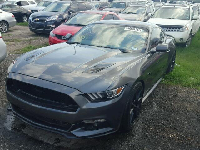 1FA6P8CF7H5244642 - 2017 FORD MUSTANG GRAY photo 2