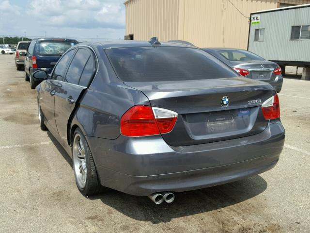 WBAVB335X6PS06948 - 2006 BMW 330 I GRAY photo 3