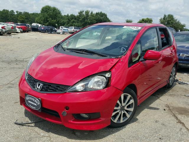 JHMGE8H66DC013684 - 2013 HONDA FIT SPORT RED photo 2