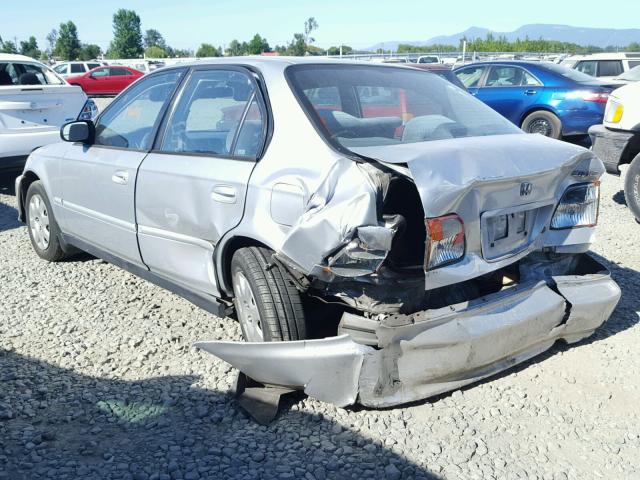 2HGEJ6614XH512213 - 1999 HONDA CIVIC BASE SILVER photo 3