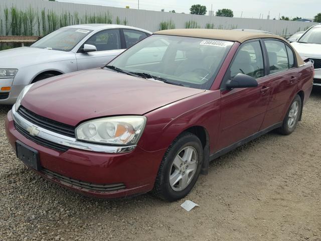 1G1ZT54894F108530 - 2004 CHEVROLET MALIBU LS წითელი ფოტო 2