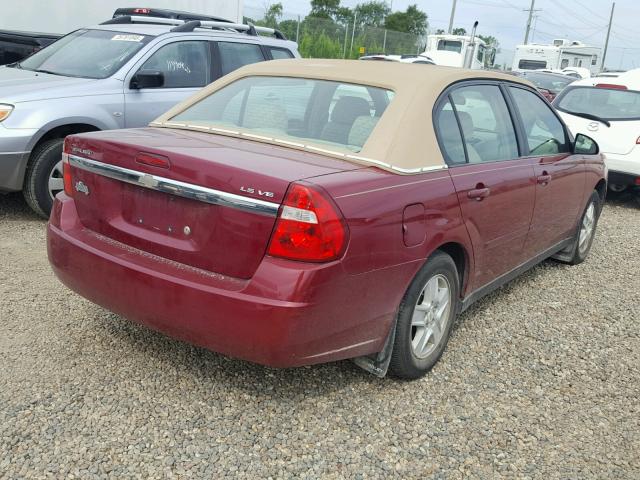 1G1ZT54894F108530 - 2004 CHEVROLET MALIBU LS წითელი ფოტო 4