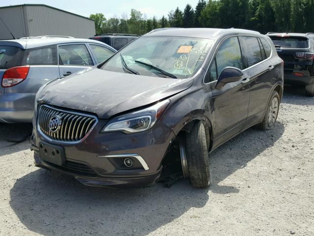 LRBFXBSA3HD177362 - 2017 BUICK ENVISION E BURGUNDY photo 2
