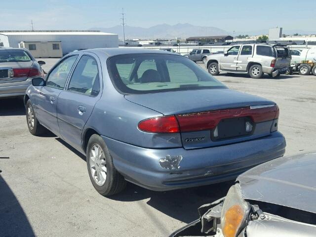 1FAFP6630XK160569 - 1999 FORD CONTOUR SE BLUE photo 3