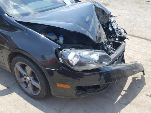 WVWAA7AJ7AW290897 - 2010 VOLKSWAGEN GOLF BLACK photo 10