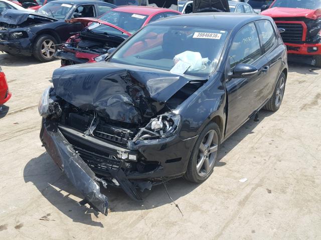 WVWAA7AJ7AW290897 - 2010 VOLKSWAGEN GOLF BLACK photo 2