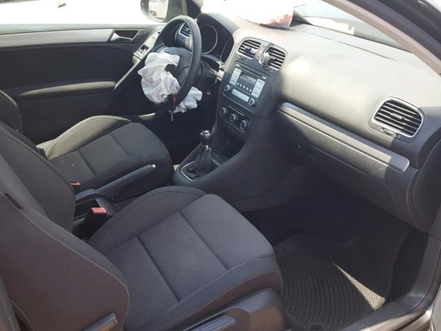 WVWAA7AJ7AW290897 - 2010 VOLKSWAGEN GOLF BLACK photo 5