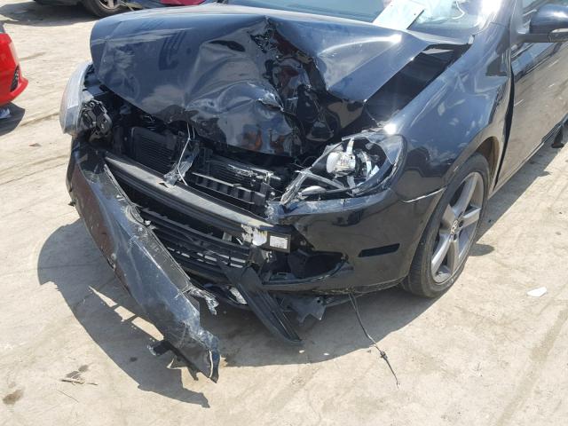 WVWAA7AJ7AW290897 - 2010 VOLKSWAGEN GOLF BLACK photo 9