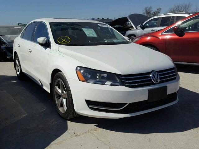 1VWBP7A34DC047085 - 2013 VOLKSWAGEN PASSAT WHITE photo 1