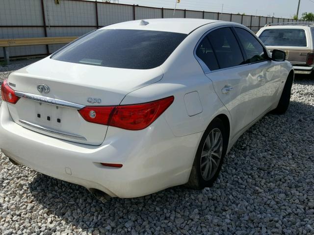 JN1EV7AP8GM304016 - 2016 INFINITI Q50 PREMIU WHITE photo 4