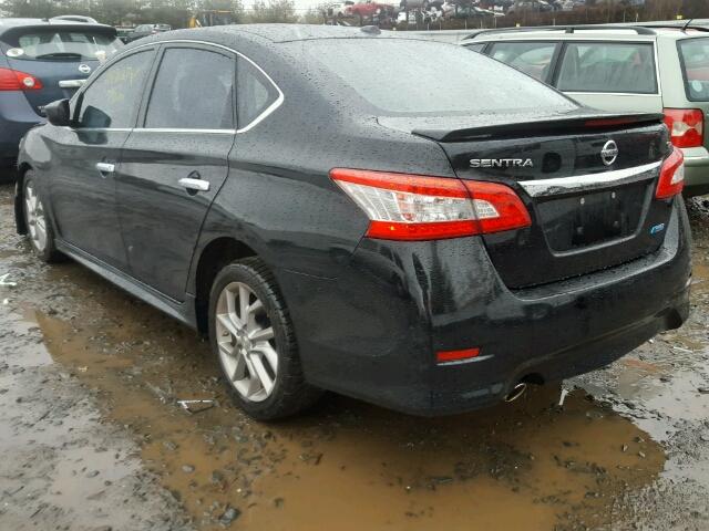 3N1AB7AP6DL749321 - 2013 NISSAN SENTRA BLACK photo 3