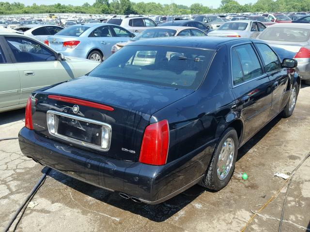 1G6KE57Y01U263072 - 2001 CADILLAC DEVILLE DH BLACK photo 4