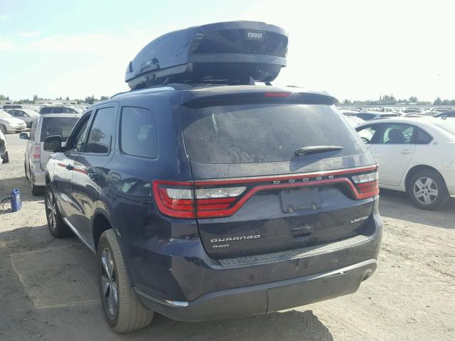 1C4RDJDG4GC446640 - 2016 DODGE DURANGO LI BLACK photo 3