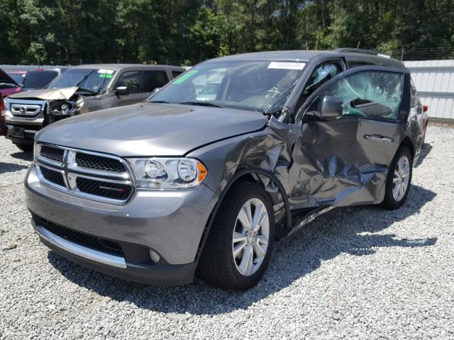 1C4RDJDG3CC291881 - 2012 DODGE DURANGO CR GRAY photo 2