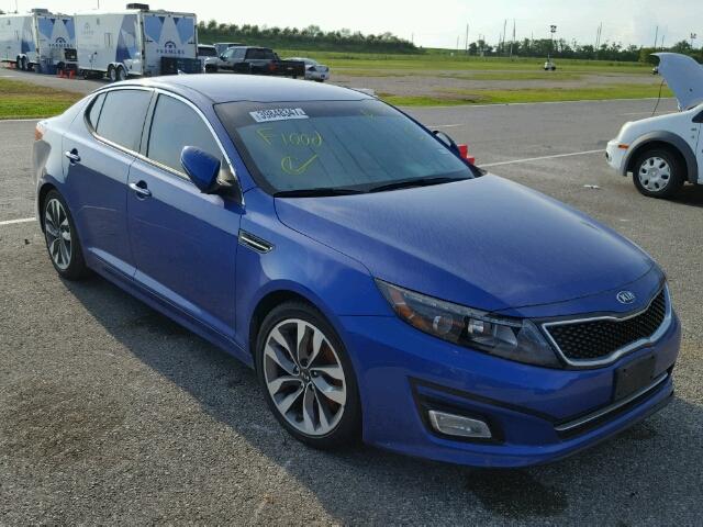 5XXGR4A70EG336163 - 2014 KIA OPTIMA BLUE photo 1