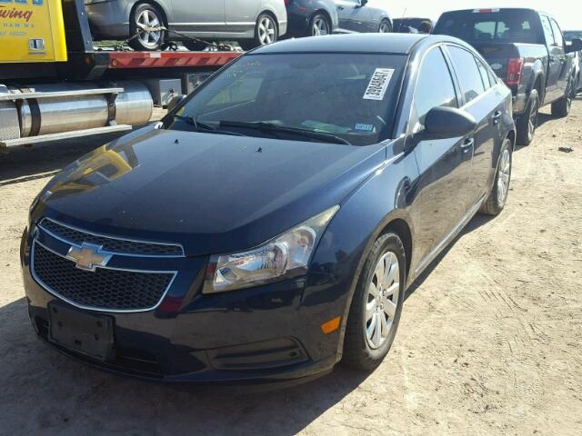 1G1PC5SH5B7129098 - 2011 CHEVROLET CRUZE LS BLUE photo 2