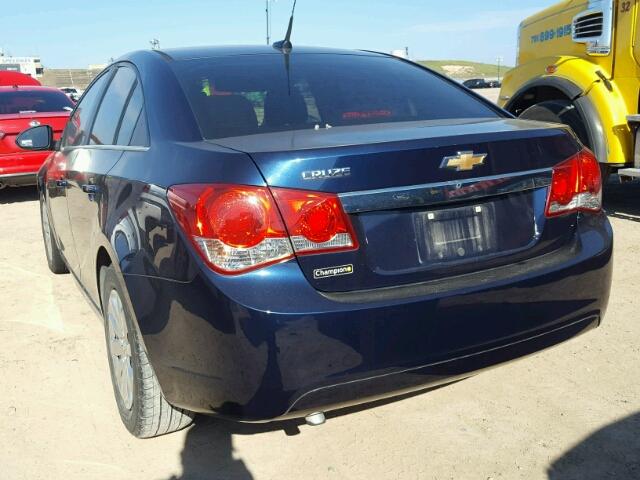 1G1PC5SH5B7129098 - 2011 CHEVROLET CRUZE LS BLUE photo 3