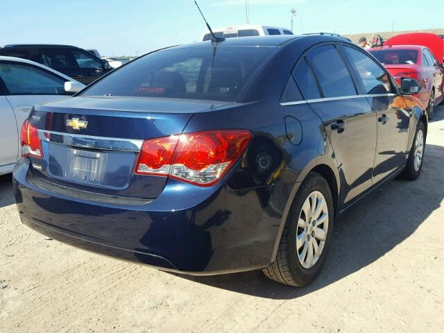 1G1PC5SH5B7129098 - 2011 CHEVROLET CRUZE LS BLUE photo 4