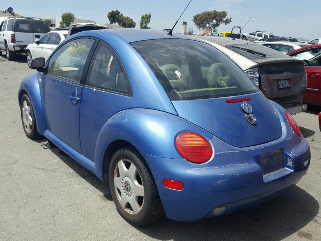 3VWCC21C1YM461044 - 2000 VOLKSWAGEN NEW BEETLE BLUE photo 3