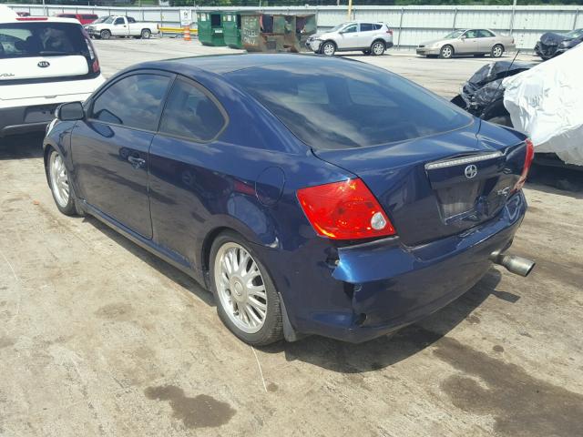 JTKDE177550028050 - 2005 TOYOTA SCION TC BLUE photo 3