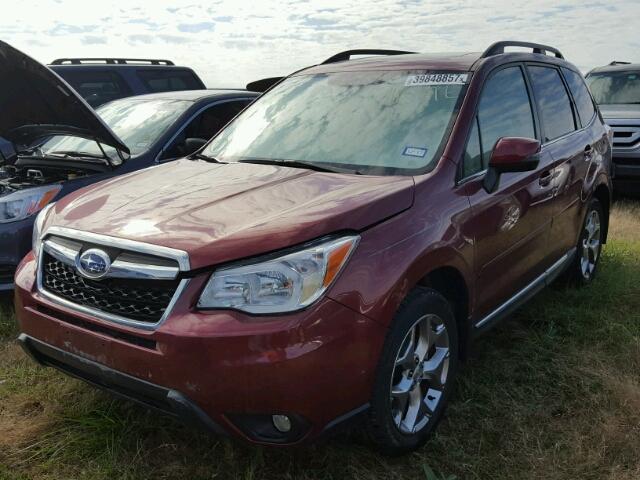 JF2SJAVC8GH444688 - 2016 SUBARU FORESTER 2 BURGUNDY photo 2