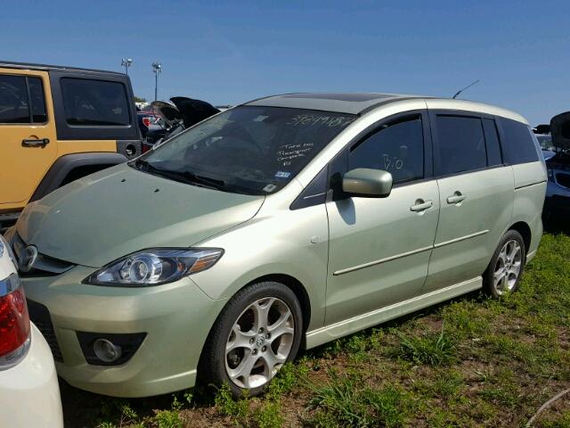 JM1CR293880325454 - 2008 MAZDA 5 GREEN photo 2