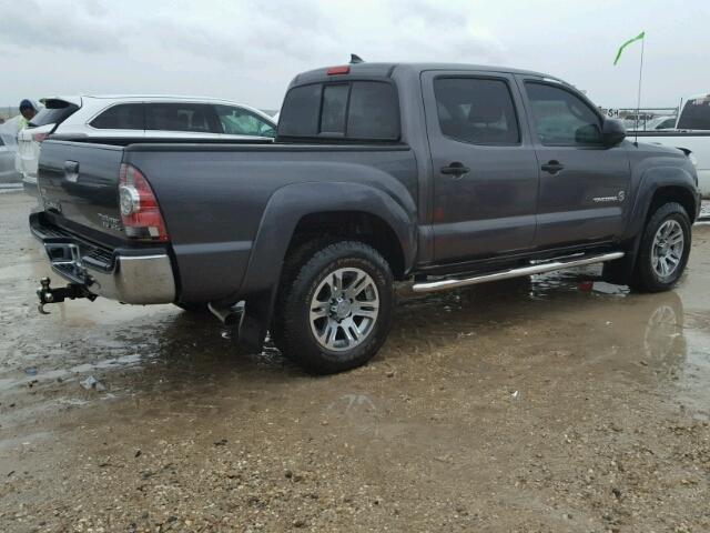 5TFJU4GN5FX083586 - 2015 TOYOTA TACOMA GRAY photo 4