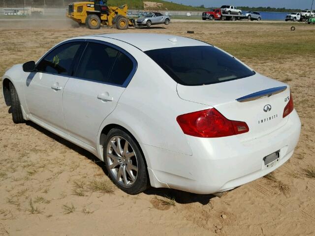 JNKCV61E79M309710 - 2009 INFINITI G37 WHITE photo 3