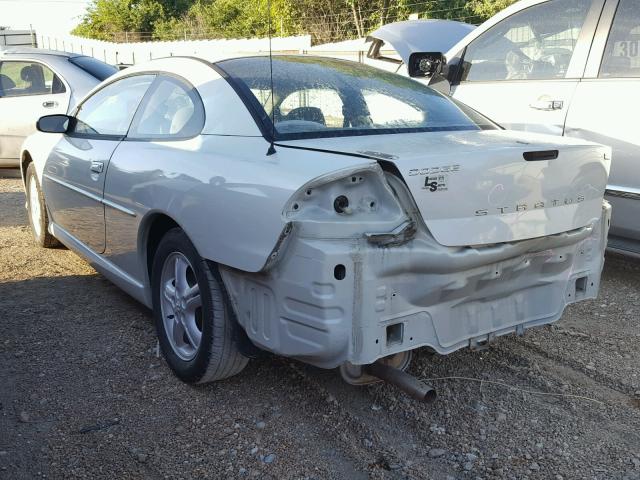 4B3AG42G74E105497 - 2004 DODGE STRATUS SX WHITE photo 3