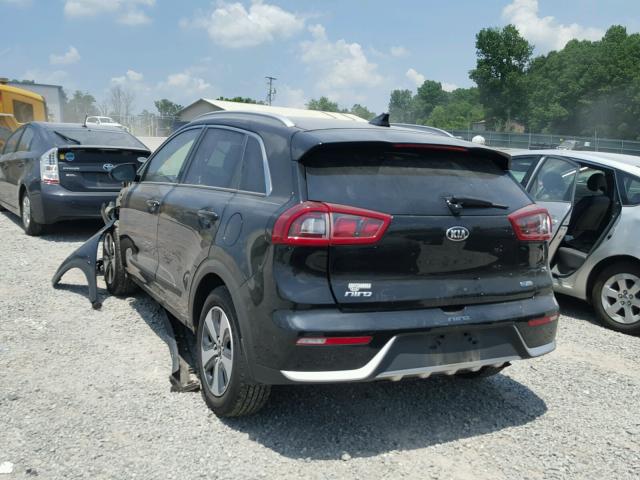 KNDCB3LC2H5089163 - 2017 KIA NIRO FE BLACK photo 3