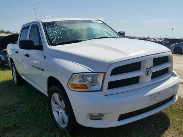 1C6RD6KT7CS228437 - 2012 DODGE RAM 1500 S WHITE photo 1