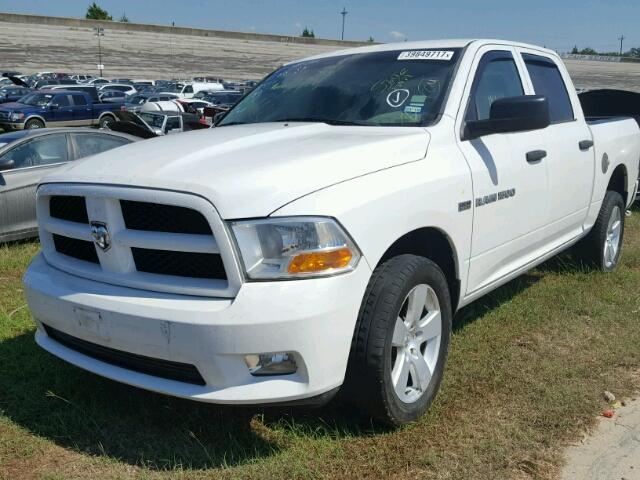 1C6RD6KT7CS228437 - 2012 DODGE RAM 1500 S WHITE photo 2