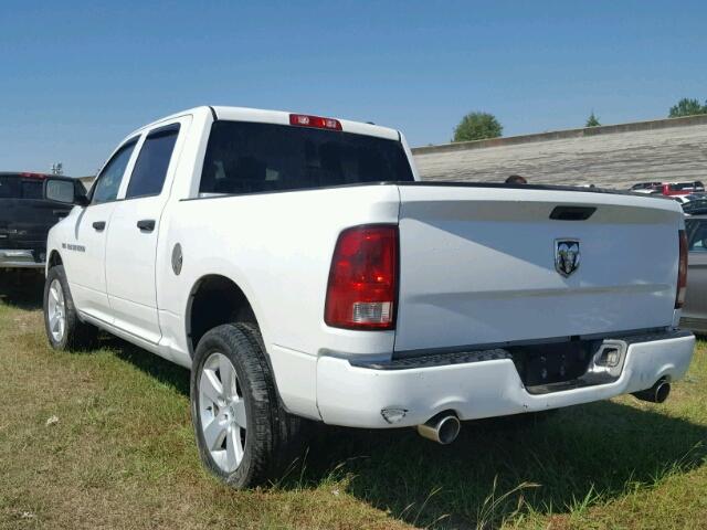 1C6RD6KT7CS228437 - 2012 DODGE RAM 1500 S WHITE photo 3