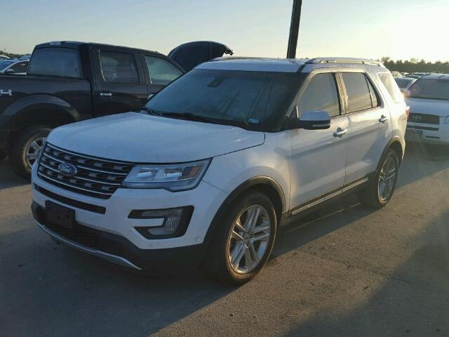 1FM5K7F80GGD01919 - 2016 FORD EXPLORER L WHITE photo 2