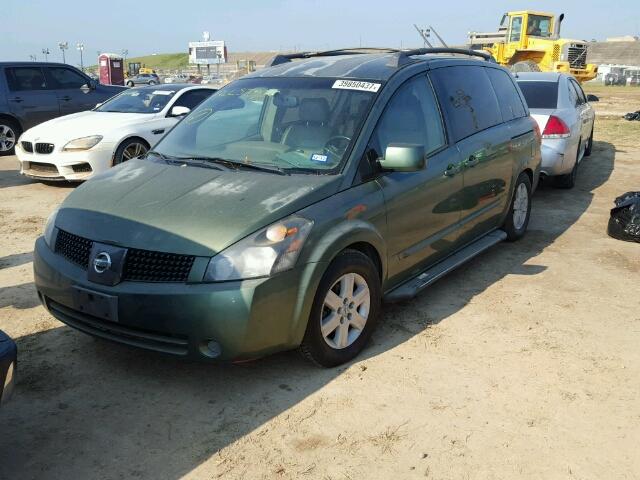 5N1BV28U14N304908 - 2004 NISSAN QUEST S GREEN photo 2