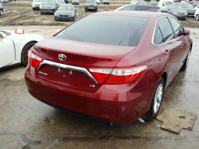 4T1BF1FK2HU662572 - 2017 TOYOTA CAMRY MAROON photo 4