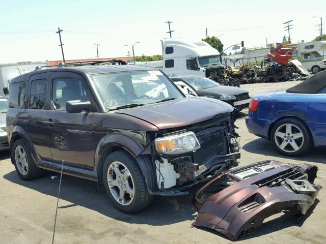 5J6YH18907L006842 - 2007 HONDA ELEMENT SC MAROON photo 1