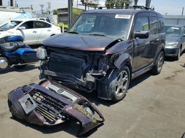 5J6YH18907L006842 - 2007 HONDA ELEMENT SC MAROON photo 2