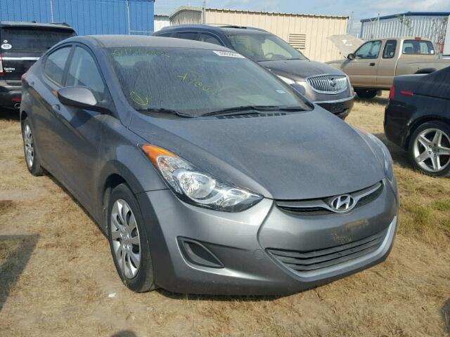 5NPDH4AEXDH217172 - 2013 HYUNDAI ELANTRA GRAY photo 1