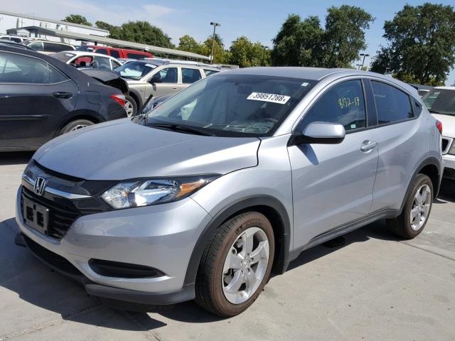 3CZRU5H30HG701856 - 2017 HONDA HR-V LX GRAY photo 2