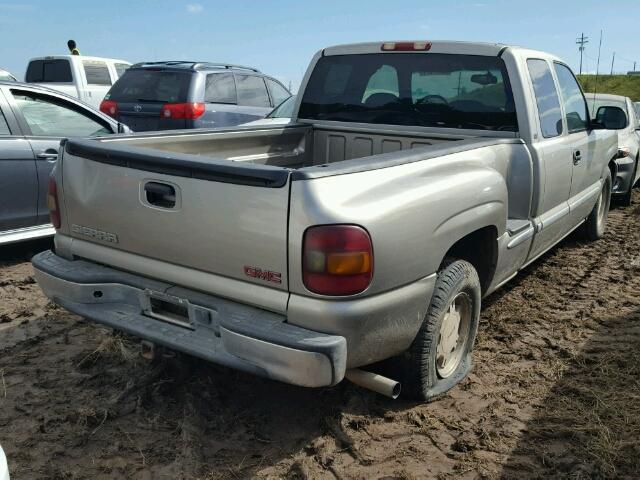 2GTEC19T221243901 - 2002 GMC NEW SIERRA TAN photo 4