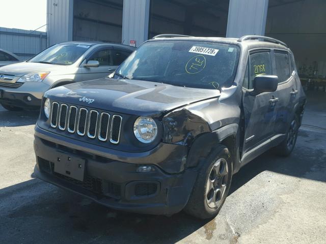 ZACCJAAB8HPF82550 - 2017 JEEP RENEGADE S BLACK photo 2